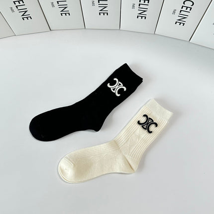 CELINE 26S CREW SOCKS 383823 (1 BOX)