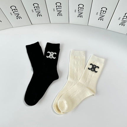 CELINE 26S CREW SOCKS 383823 (1 BOX)