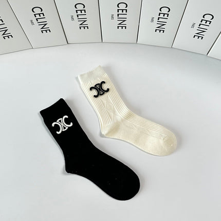 CELINE 26S CREW SOCKS 383823 (1 BOX)