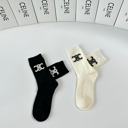 CELINE 26S CREW SOCKS 383823 (1 BOX)