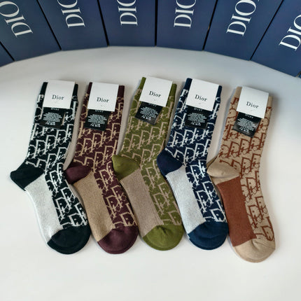 DIOR 26S CREW SOCKS 394043 (1 BOX)