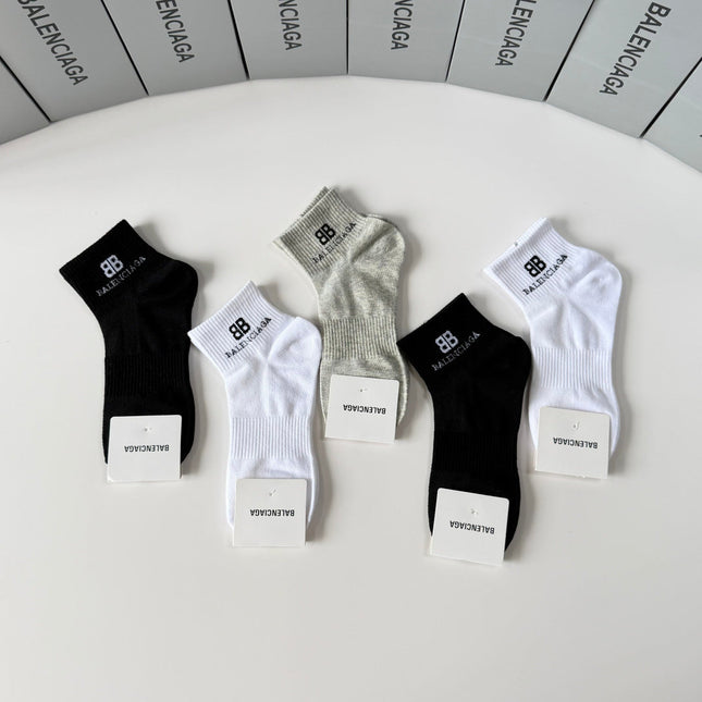 BALENCIAGA 26S ANKLE SOCKS 395212 (1 BOX)