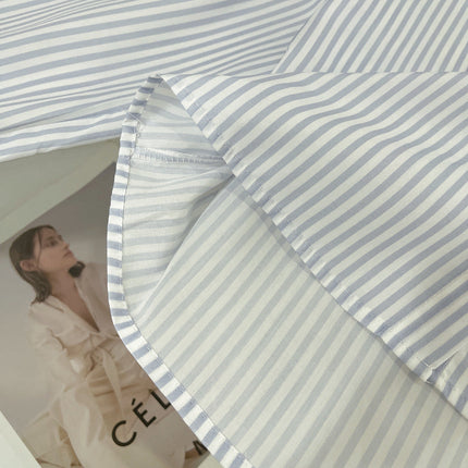 MIU STRIPED SHIRT COTTON BLUE IN COTTON 265839