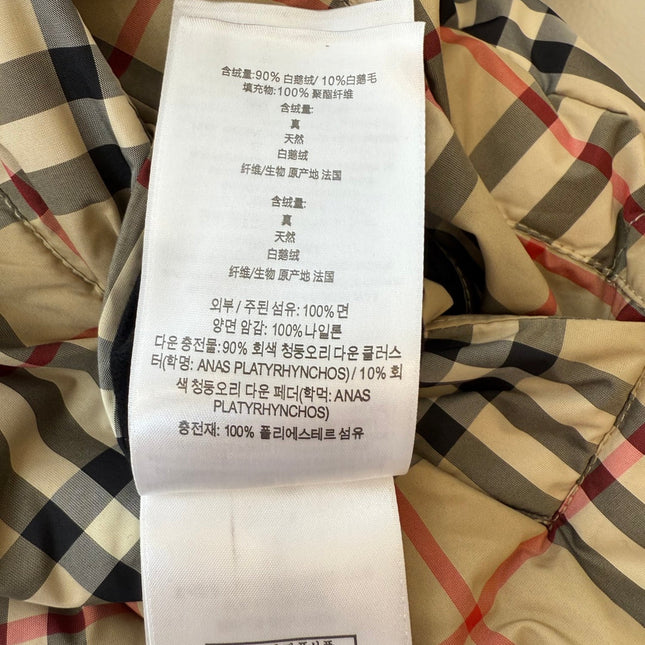 BURBERRY 25S PUFFER VEST 150