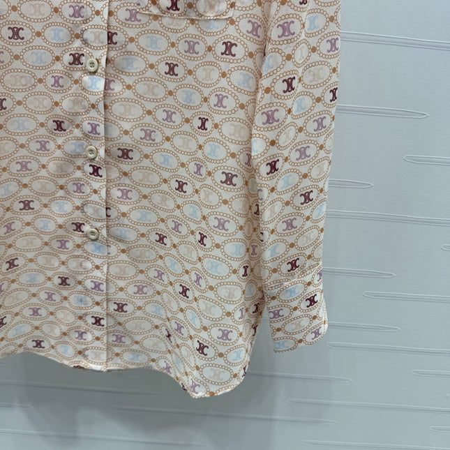 CELINE 26S LOGO PRINT SHIRT 370