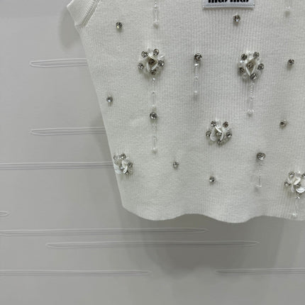 Miumiu 25 White Crop Top