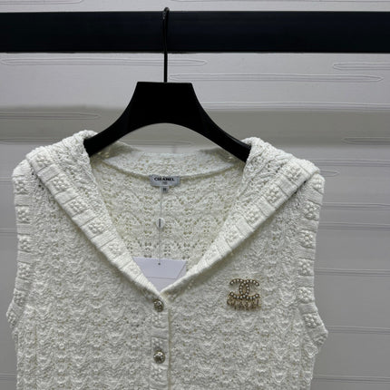CHANEL 25S CROCHET SLEEVELESS VEST 264178