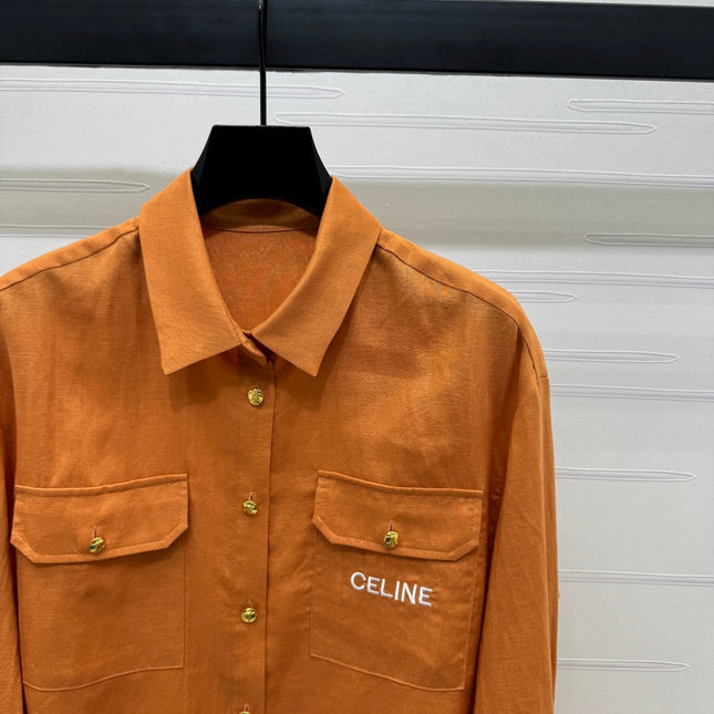 CELINE 26S SHIRT AND SHORTS SET STYLE 89