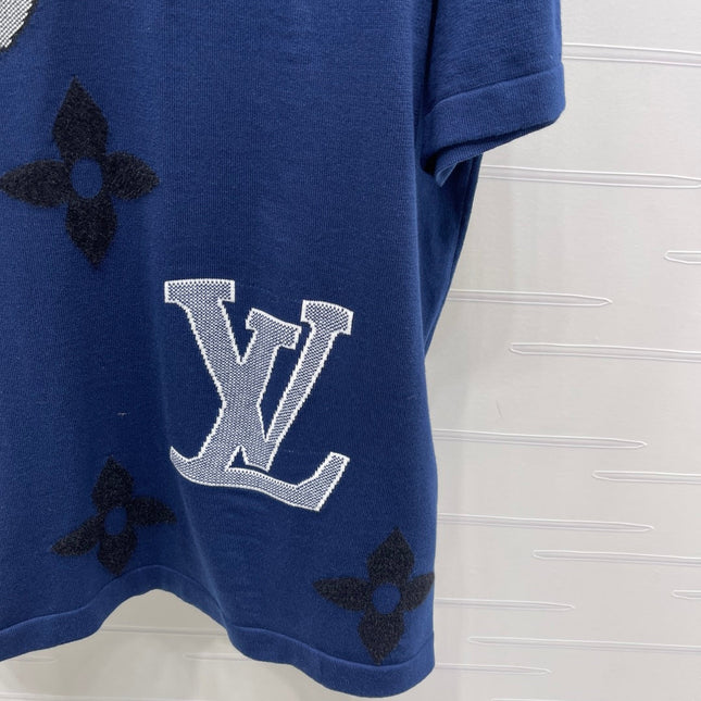 LV 25S SHORT-SLEEVE CREW NECK SWEATER 0090
