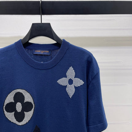 LV 25S SHORT-SLEEVE CREW NECK SWEATER 0090