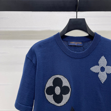 LV 25S SHORT-SLEEVE CREW NECK SWEATER 0090