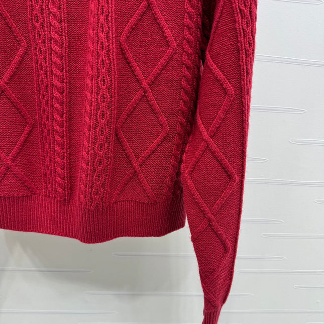 MIUMIU KNIT TOP AND SKIRT SET STYLE 752