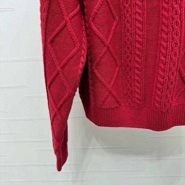 MIUMIU KNIT TOP AND SKIRT SET STYLE 752