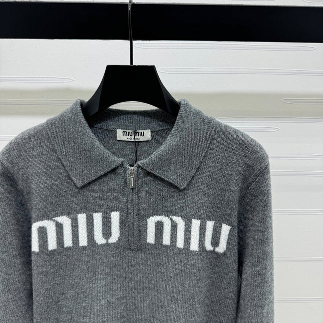 MIUMIU POLO KNIT SWEATER STYLE 748