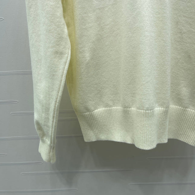 MIUMIU LACE-COLLAR SWEATER STYLE 815