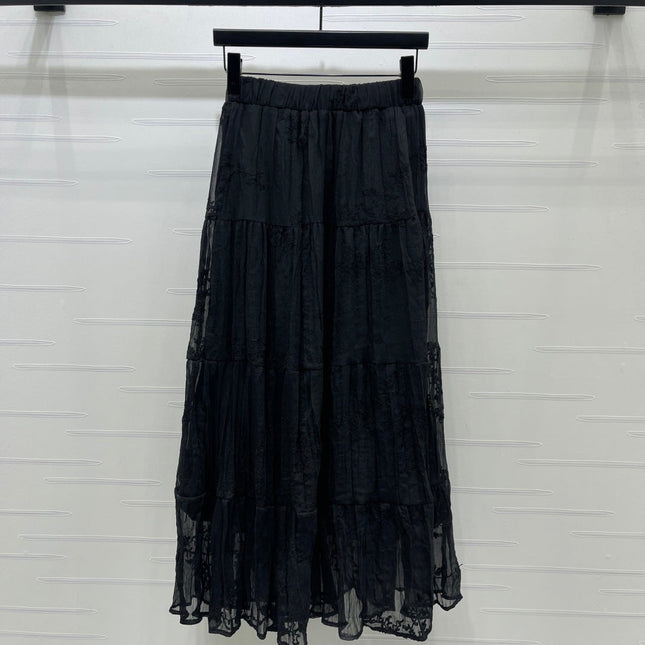 DIOR 26S LACE MIDI SKIRT 1313
