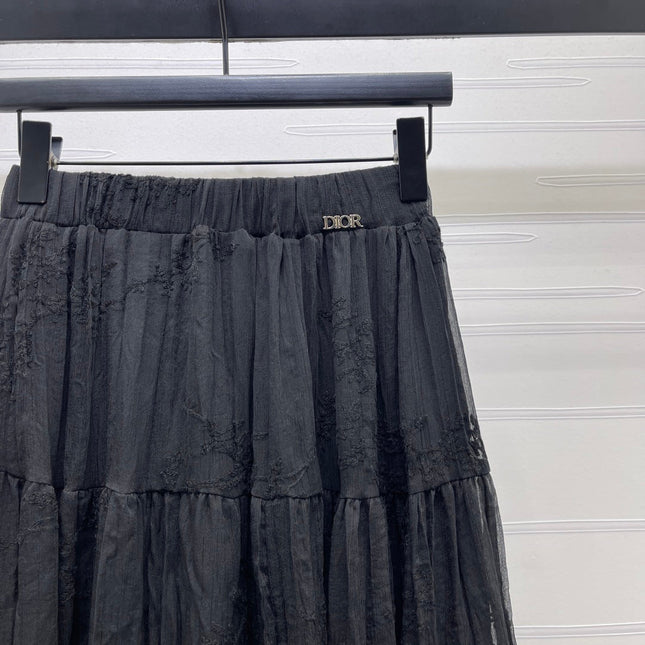 DIOR 26S LACE MIDI SKIRT 1313