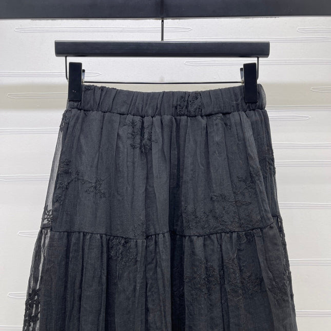 DIOR 26S LACE MIDI SKIRT 1313
