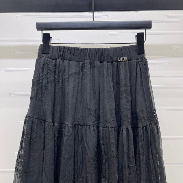 DIOR 26S LACE MIDI SKIRT 1313