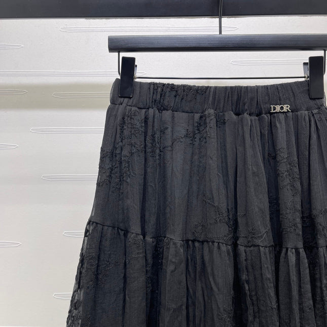 DIOR 26S LACE MIDI SKIRT 1313