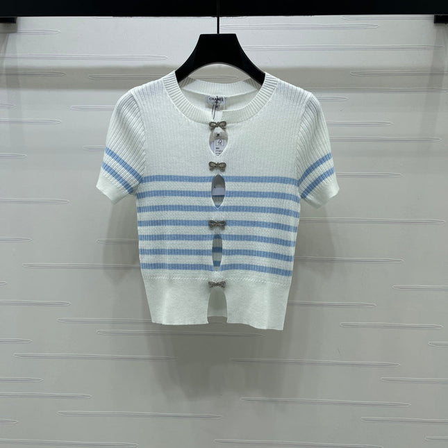 CHANEL 26S SHORT-SLEEVED KNIT SHIRT STYLE 1168