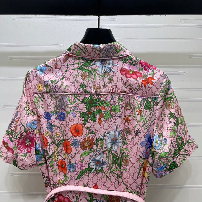 GUCCI 26S SHORT-SLEEVE SHIRT DRESS 444