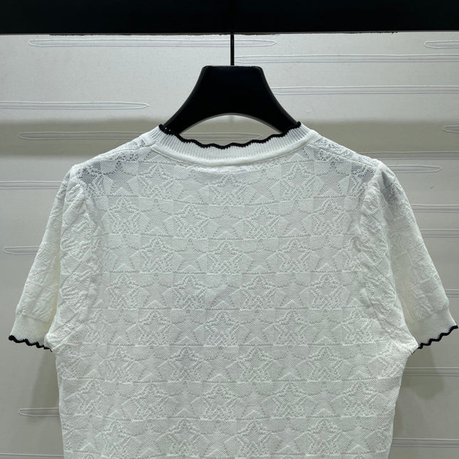 DIOR 26S SHORT-SLEEVE KNIT TOP 1387