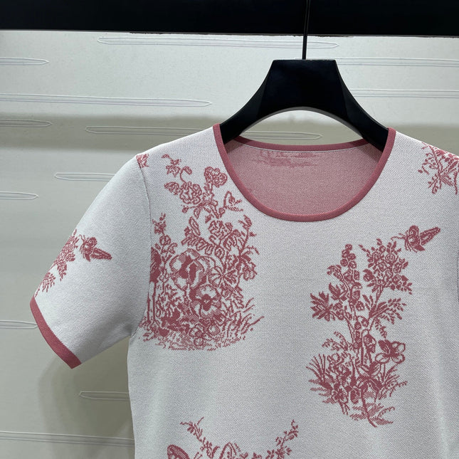 DIOR 26S SHORT-SLEEVE KNIT DRESS 1359