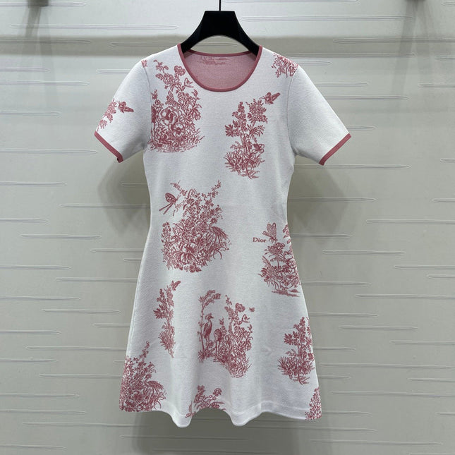 DIOR 26S SHORT-SLEEVE KNIT DRESS 1359
