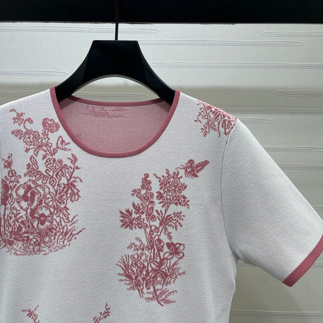 DIOR 26S SHORT-SLEEVE KNIT DRESS 1359