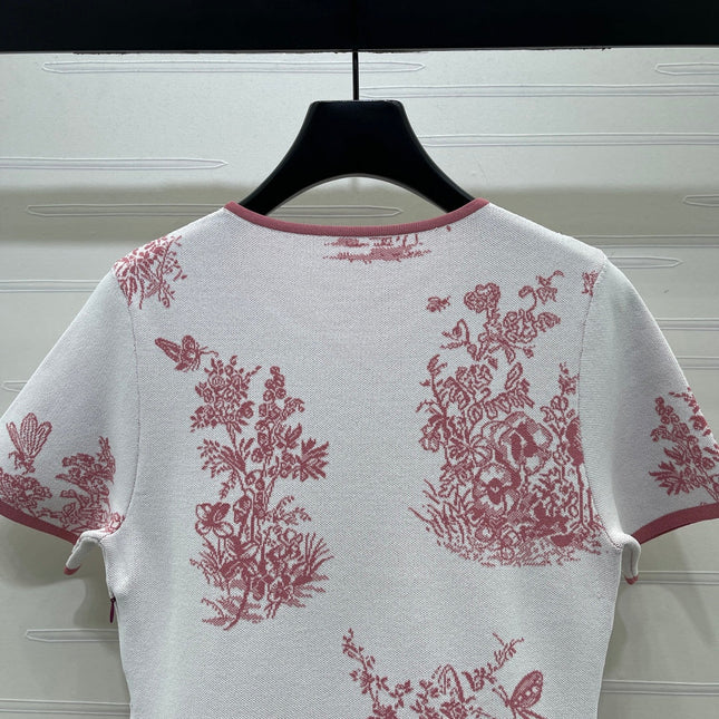 DIOR 26S SHORT-SLEEVE KNIT DRESS 1359