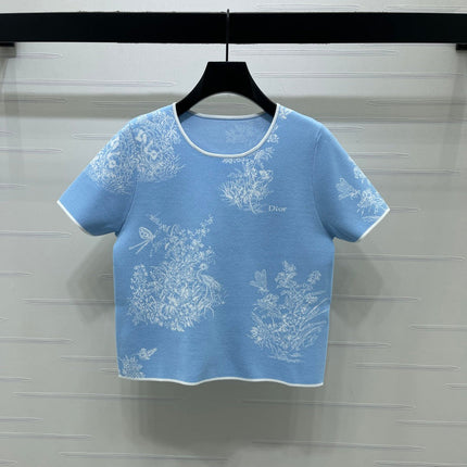 DIOR 26S SHORT-SLEEVE KNIT TOP 1360