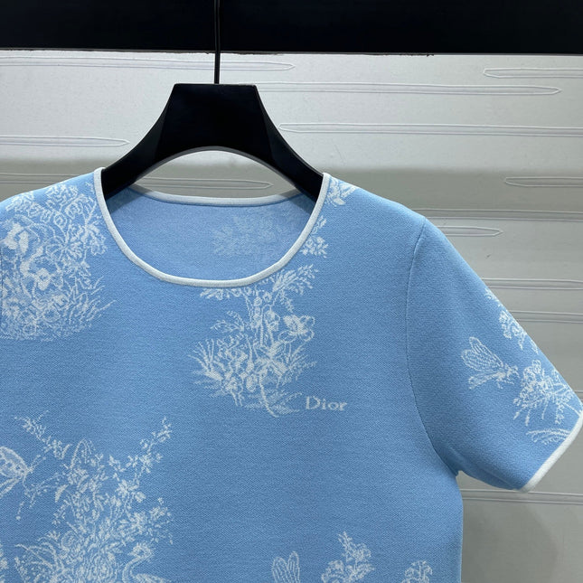 DIOR 26S SHORT-SLEEVE KNIT TOP 1360