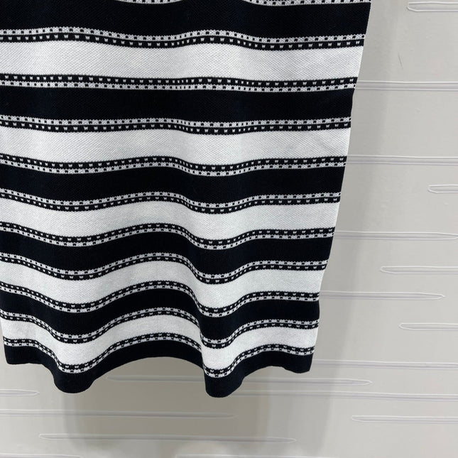 CHANEL 26S STRIPED KNIT MINI DRESS 1346