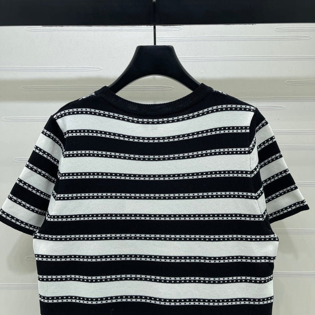 CHANEL 26S STRIPED KNIT MINI DRESS 1346