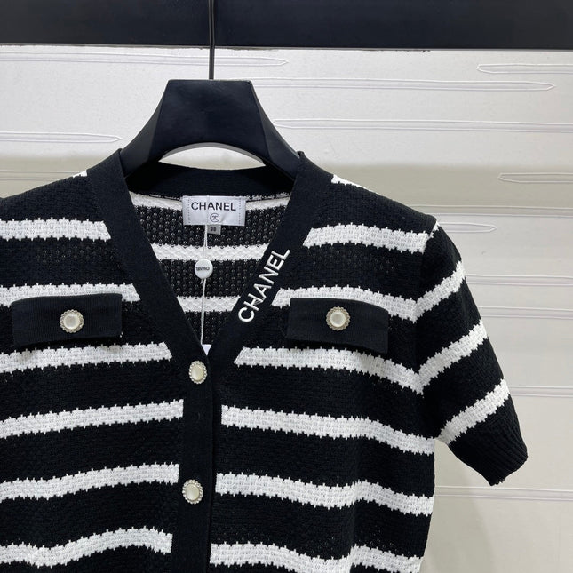 CHANEL 26S SHORT-SLEEVE KNIT TOP 1345