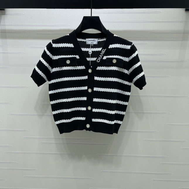 CHANEL 26S SHORT-SLEEVE KNIT TOP 1345