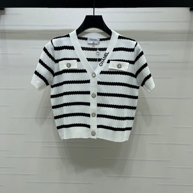 CHANEL 26S SHORT-SLEEVE KNIT TOP 1344