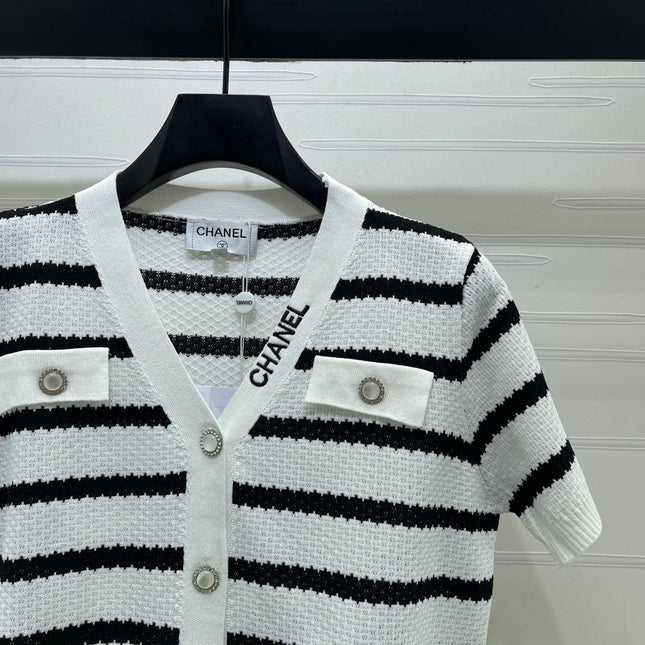 CHANEL 26S SHORT-SLEEVE KNIT TOP 1344