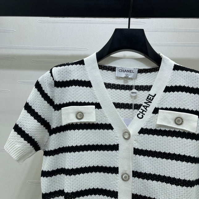 CHANEL 26S SHORT-SLEEVE KNIT TOP 1344