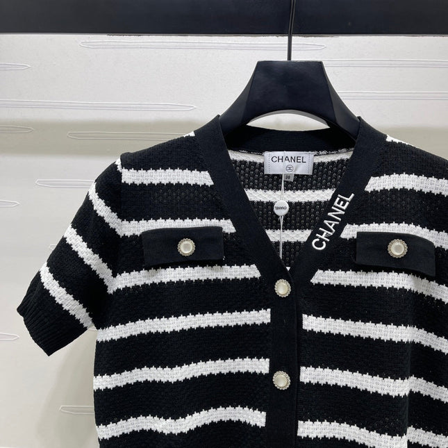 CHANEL 26S SHORT-SLEEVE KNIT TOP 1345