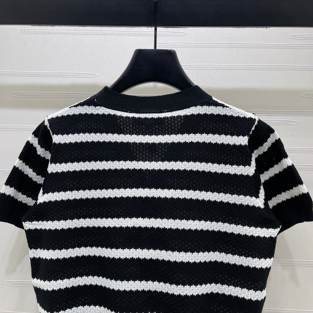 CHANEL 26S SHORT-SLEEVE KNIT TOP 1345