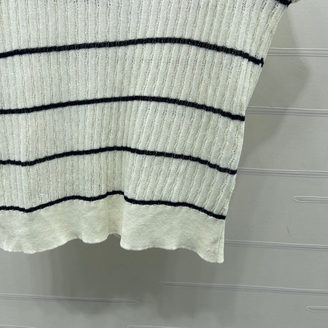 CHANEL 26S SHORT-SLEEVE KNIT TOP 1342