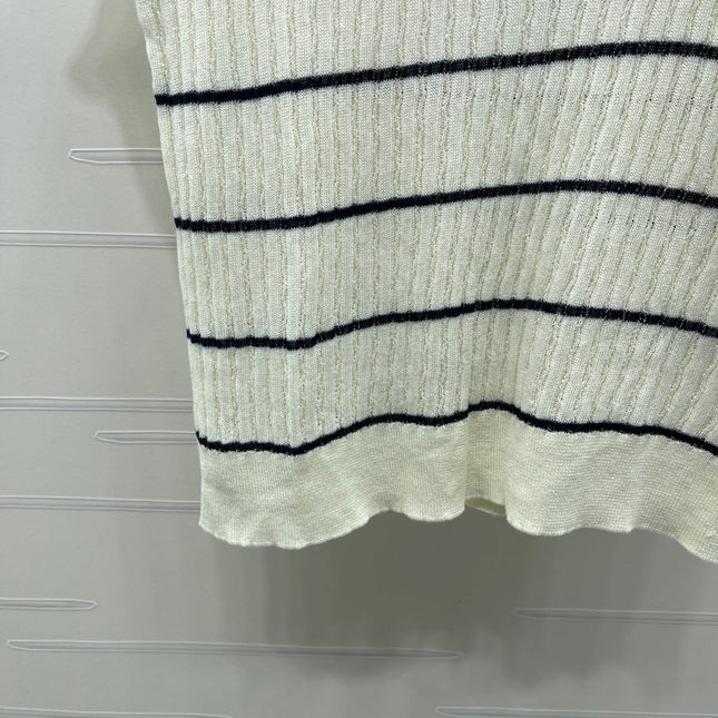 CHANEL 26S SHORT-SLEEVE KNIT TOP 1342