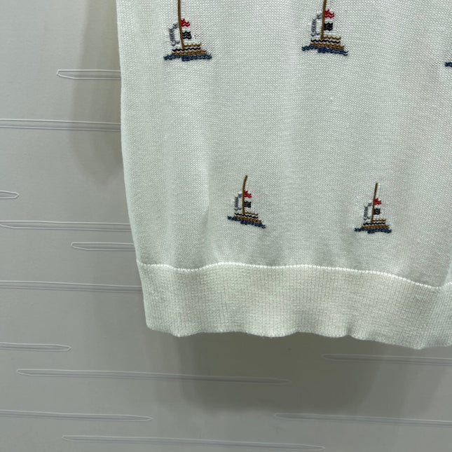 THOM 26S SHORT-SLEEVE KNIT TOP STYLE 223