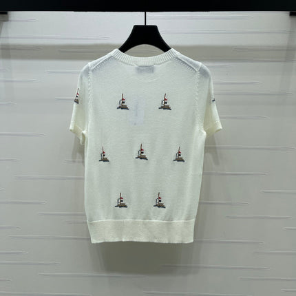 THOM 26S SHORT-SLEEVE KNIT TOP STYLE 223