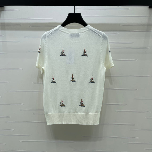 THOM 26S SHORT-SLEEVE KNIT TOP STYLE 223