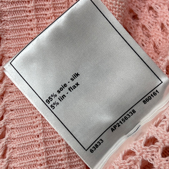 CHANEL 26S OPENWORK KNIT CARDIGAN 1336