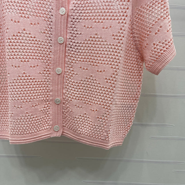 CHANEL 26S OPENWORK KNIT CARDIGAN 1336