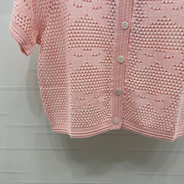 CHANEL 26S OPENWORK KNIT CARDIGAN 1336